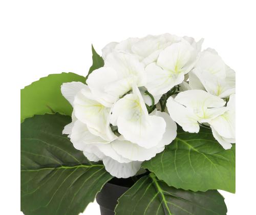 Kunstlill IN GARDEN H18cm, valge hortensia potis