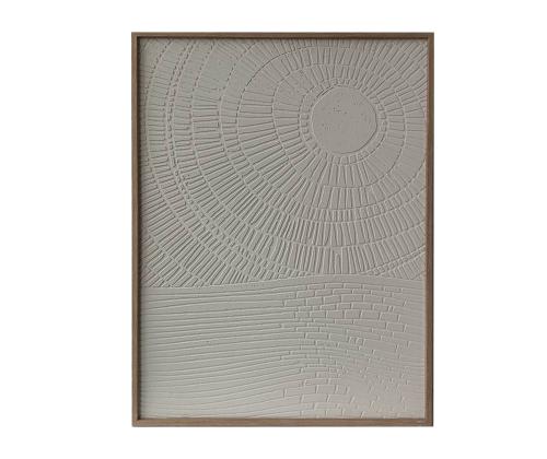 Seinapilt WALLY 60x80cm, abstraktne valge