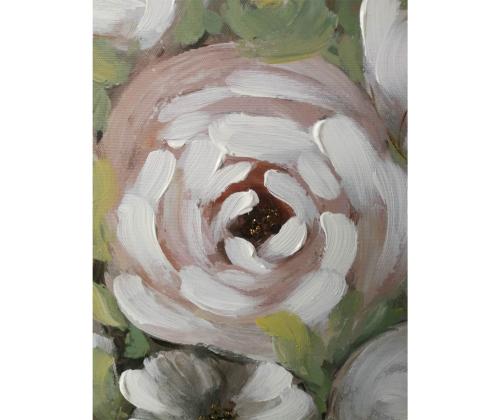 Seinapilt WALLY 60x60cm, valged õied