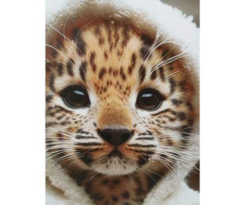 Seinapilt WALLY 40x50cm, gepardi beebi