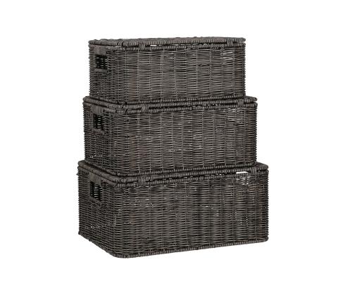 Korv BASILE 37x27xH17cm, tumepruun