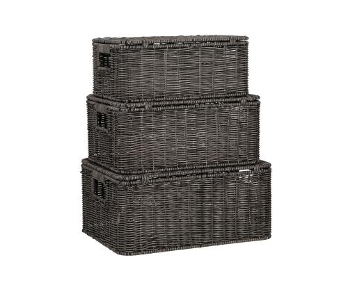 Korv BASILE 34x24xH15cm, tumepruun