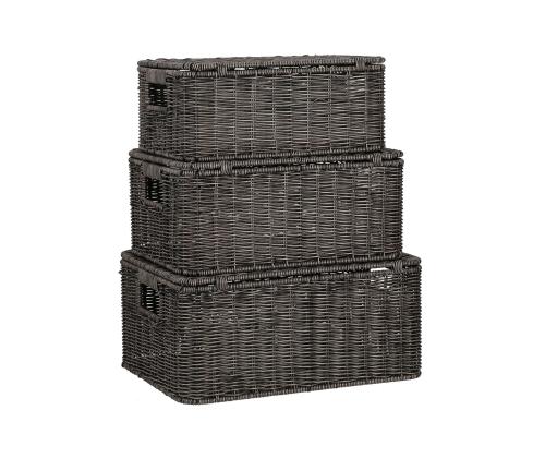 Korv BASILE 31x21xH13cm, tumepruun