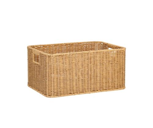 Korv BASILE 37x26xH18cm, helepruun