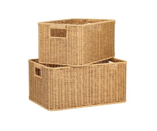 Korv BASILE 37x26xH18cm, helepruun