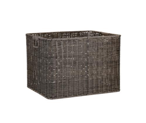 Korv BASILE 37x31xH28cm, tumepruun