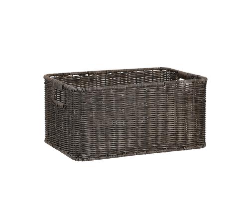 Korv BASILE 33x22xH17cm, tumepruun