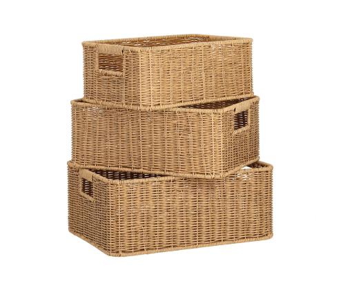 Korv BASILE 31x21xH12cm, helepruun