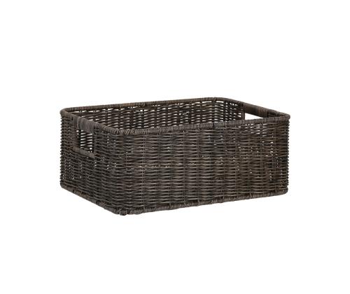 Korv BASILE 31x21xH12cm, tumepruun