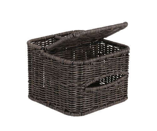 Tops BASILE 18x18xH13,5cm, tumepruun