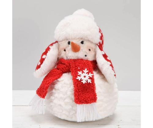 Dekoratsioon FUN KAI H26cm, lumememm, punane