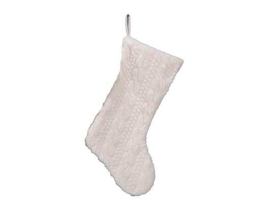 Jõulusokk FUN SWEET H53.3cm, valge