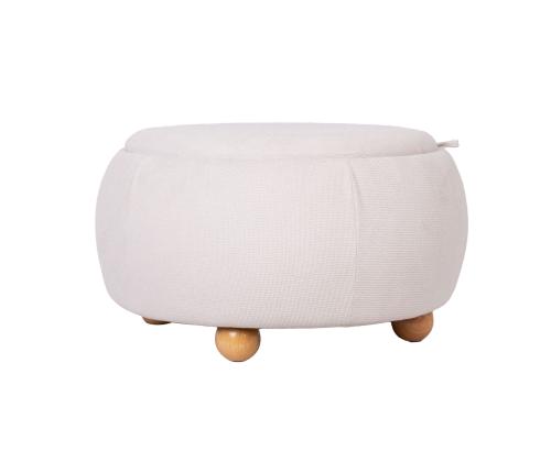 Tumba/laud HIRO D67xH38cm, valge, panipaigaga