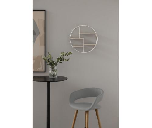 Baarilaud IBIZA D60xH105cm, lauaplaat: spoonitud MDF, värv: must saar, jalg: must matt metall