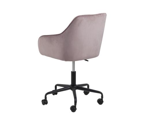 Töötool BROOKE, 59x59xH89cm, vanaroosa samet