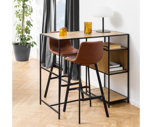 Baaritool OREGON, vintage brandy kunstnahk