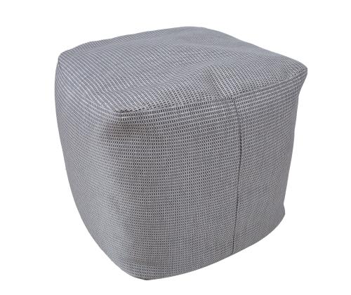 Tumba MITSU-MITSU, 55x55cm, h45cm, hall ja hõbe, 50%puuvill, 50% polüester, kangas-305