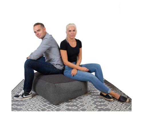 Tumba LAMB BAG, 80x80cm, h30cm, tumehall, 100% polüester, kangas-324/320