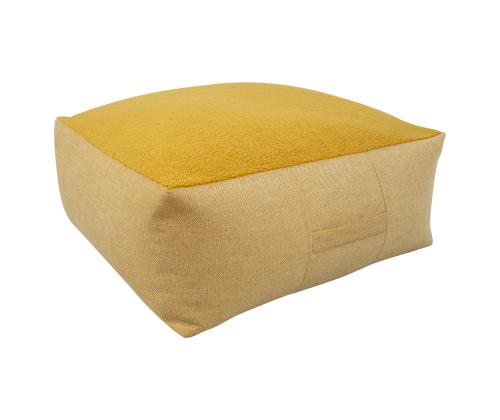 Tumba LAMB BAG, 80x80cm, h30cm, kollane, 100% polüester, kangas-325/322