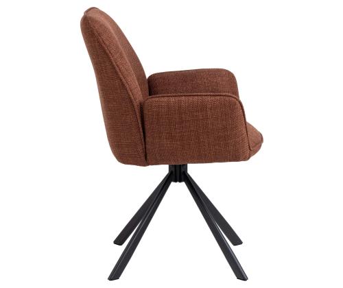 Tool GLENDA käetugedega, terrakota, 61x63xH88,5cm