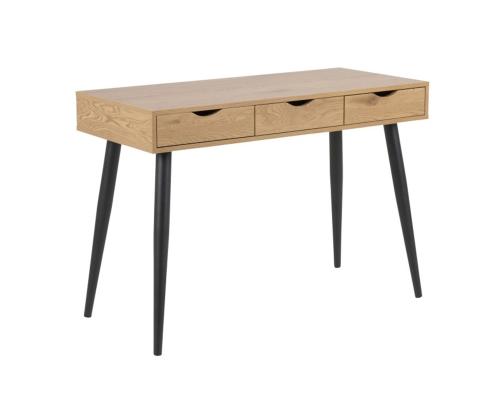 Kirjutuslaud NEPTUN 110x50xH77cm, tamm, melamiinplaat, metall