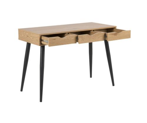 Kirjutuslaud NEPTUN 110x50xH77cm, tamm, melamiinplaat, metall