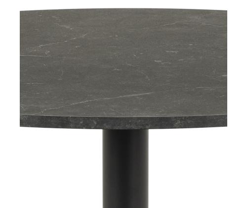 Söögilaud IBIZA D110xH74cm, must marmor