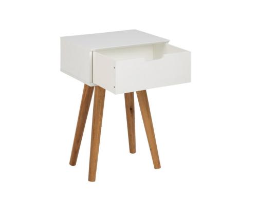 Öökapp MITRA 40x30xH61,5cm, sahtliga, valge/tamm