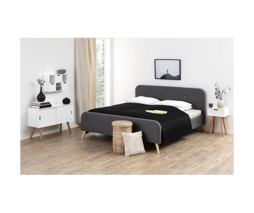 Öökapp MITRA 40x30xH61,5cm, sahtliga, valge/tamm