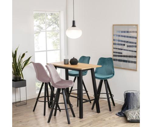 Baarilaud CHARA 117x58xH105cm, tamm/must