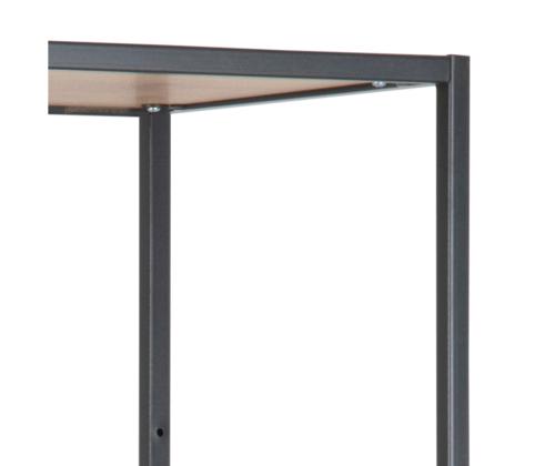 Riiul SEAFORD 77x35xH185cm, metsik tamm, mööbliplaat, metall