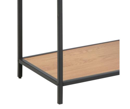 Riiul SEAFORD 77x35xH185cm, metsik tamm, mööbliplaat, metall