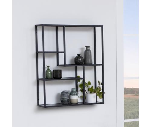 Seinariiul SEAFORD 75x20xH91cm, must, melamiin, metall