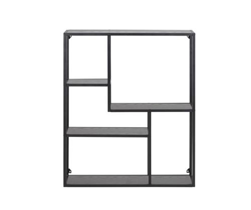 Seinariiul SEAFORD 75x20xH91cm, must, melamiin, metall