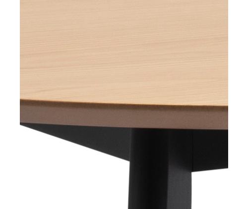 Söögilaud ROXBY D105xH76cm, tamm/must