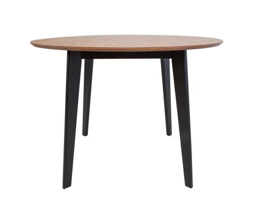 Söögilaud ROXBY D105xH76cm, tamm/must