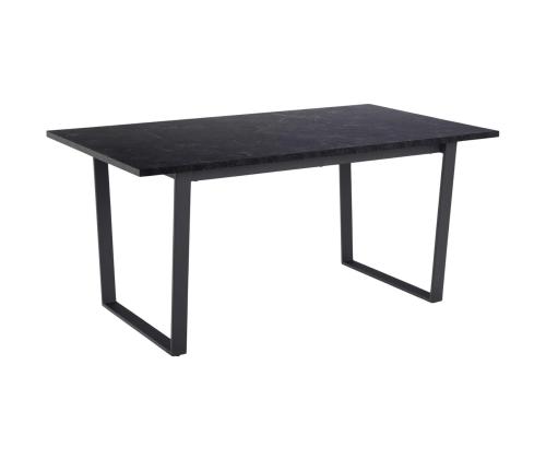 Söögilaud AMBLE 160x90xH74cm, must, melamiin, metall