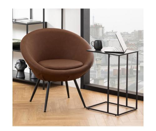 Sülearvutilaud INFINITY, 43x35xH63cm, must marmor