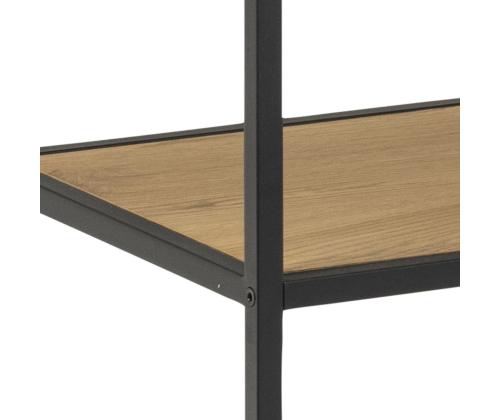 Riiul SEAFORD 135x35xH150cm, naturaalne, pulbervärvitud metall