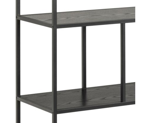 Riiul SEAFORD 135x35xH150cm, must