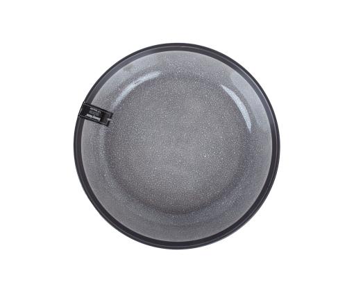 Taldrik RITA D19xH5cm, must/hall