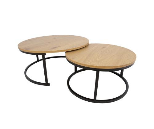 Diivanilaud BRITU 2tk komplektis, hele puit