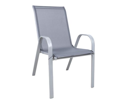 Aiamööblikomplekt DUBLIN laud ja 6 tooli, hall