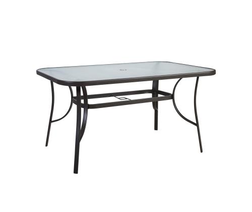 Aiamööblikomplekt DUBLIN laud ja 6 tooli, hall