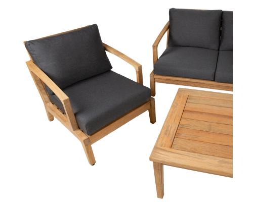 Aiamööblikomplekt MALDIVE laud, diivan, 2 tooli ja tumba