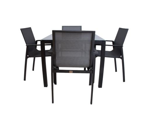 Aiamööblikomplekt AMALFI laud ja 4 tooli