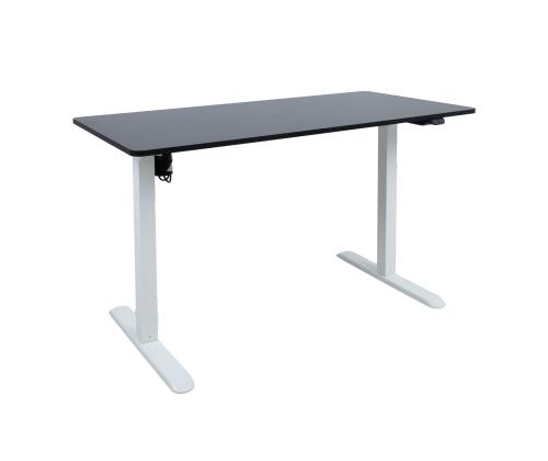 Töölaud ERGO LIGHT 1-mootoriga 120x60cm, valge/must