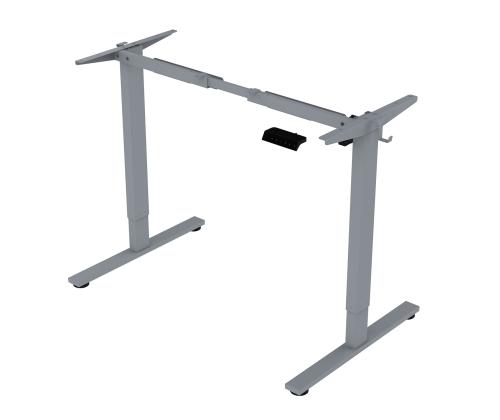 Töölaud ERGO FIT 1-motoriga 120x68xH71,5-116cm, tamm/hõbehall