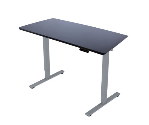 Töölaud ERGO FIT 1-motoriga 120x68xH71,5-116cm, must/hõbehall