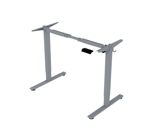 Töölaud ERGO FIT 1-motoriga 120x68xH71,5-116cm, must/hõbehall